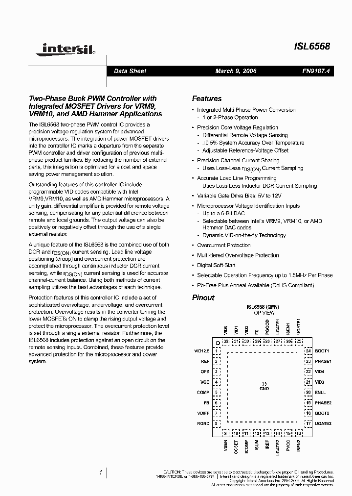 ISL6568CRZA-TR5184_3775398.PDF Datasheet