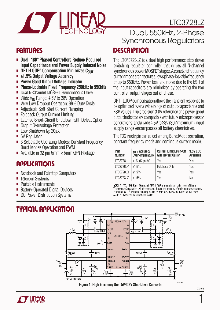 LTC3728LZEUHTRPBF_3776878.PDF Datasheet