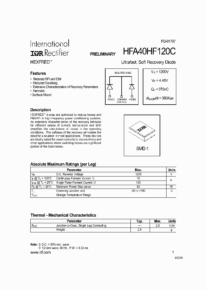 HFA40HF120C_3953214.PDF Datasheet