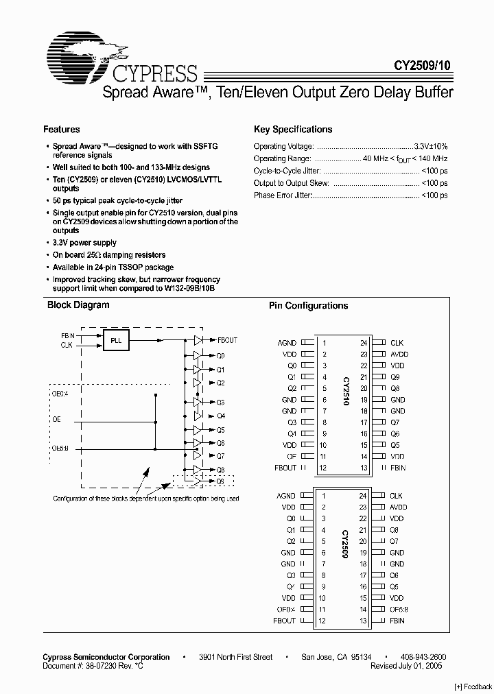 CY2510ZC-1T_3777944.PDF Datasheet
