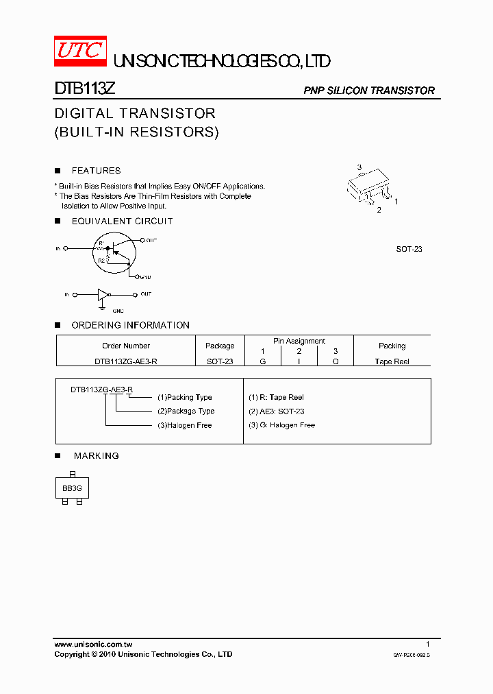 DTB113ZG-AE3-R_3778025.PDF Datasheet