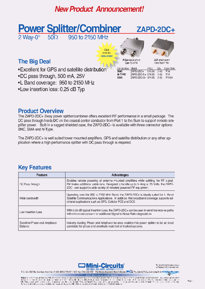 ZAPD-2DC-N_3776968.PDF Datasheet