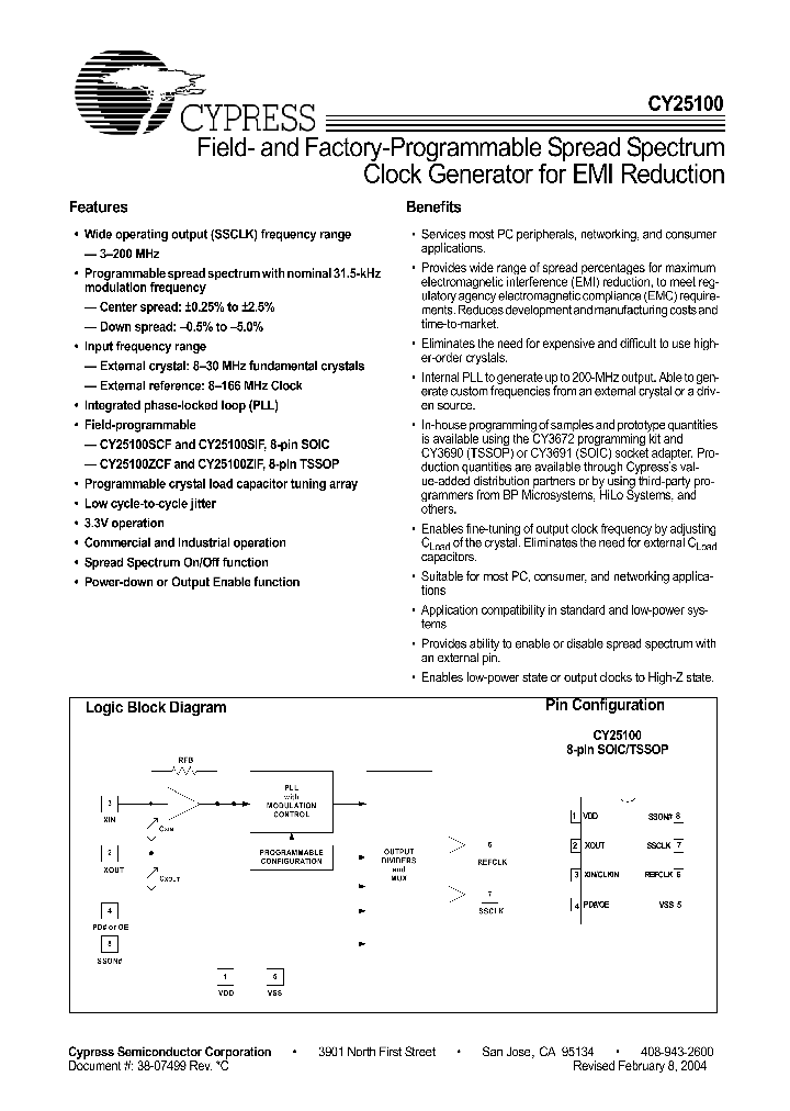 CY25100ZC-XXXWT_3777672.PDF Datasheet