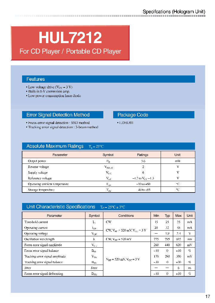 HUL7212_3777618.PDF Datasheet