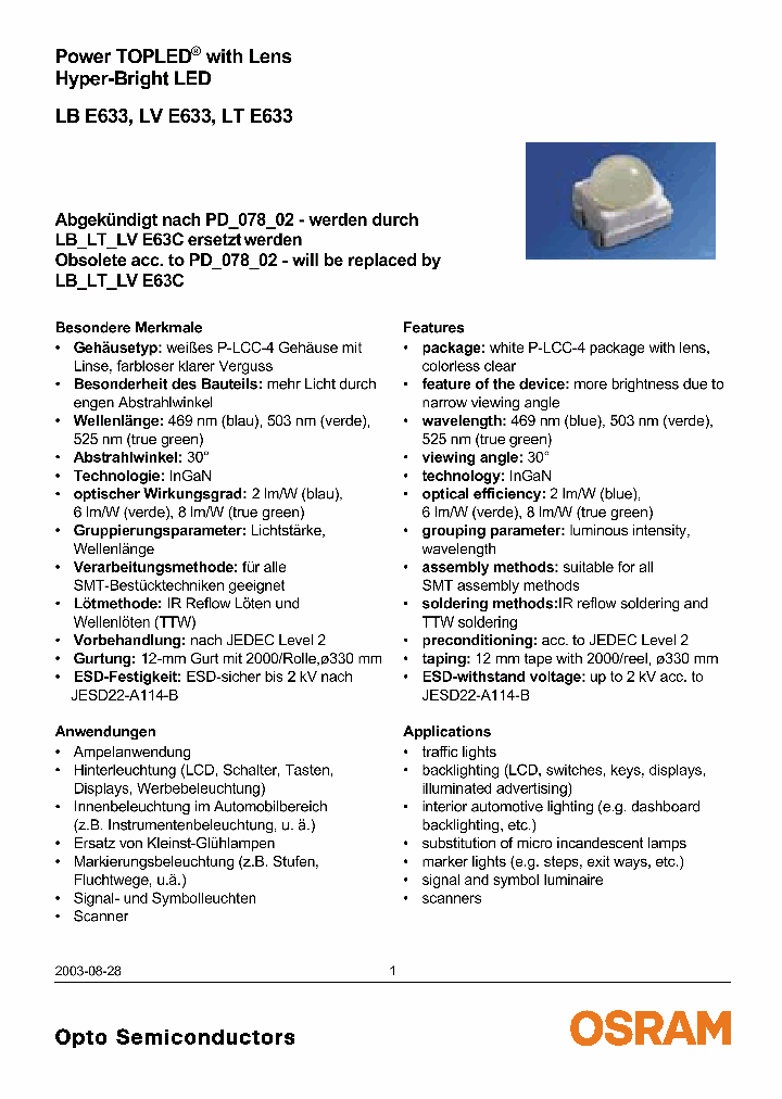 LBE633-Q1R1-1_3771951.PDF Datasheet