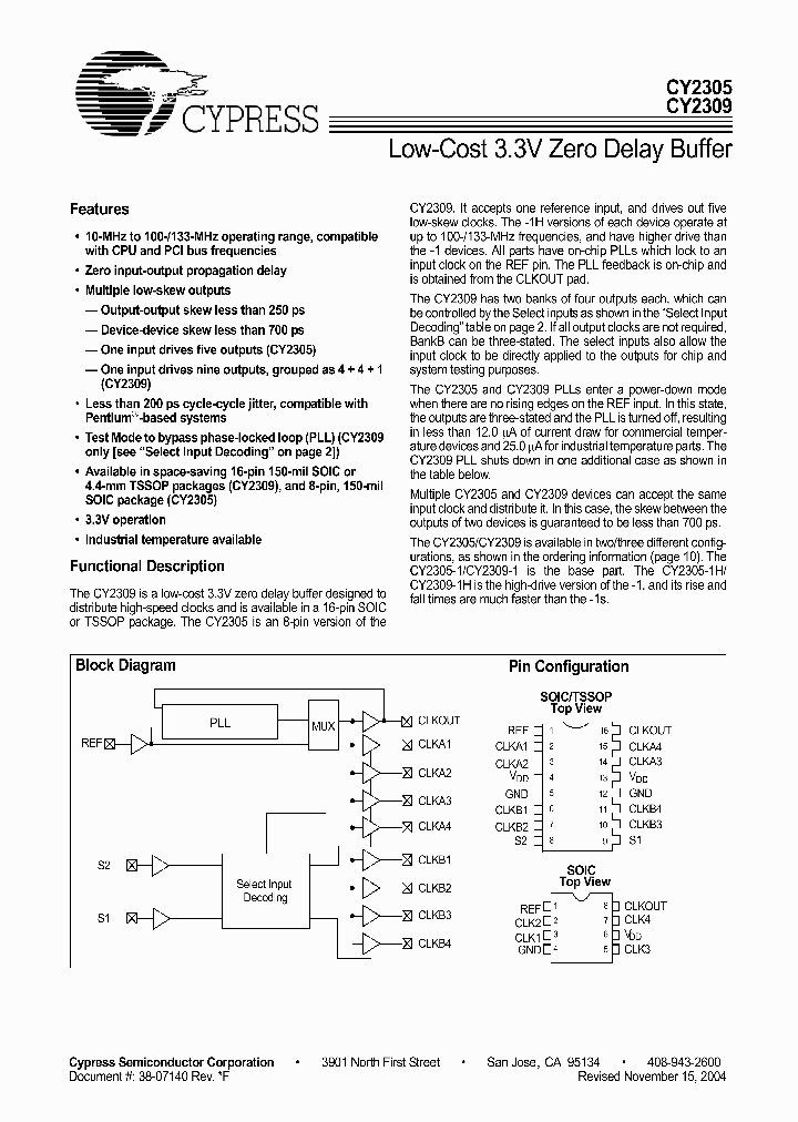 CY2305ZZC-1T_3777934.PDF Datasheet