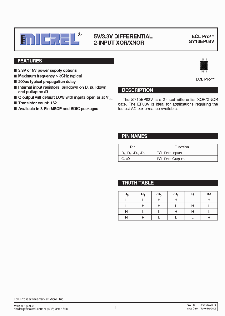 SY10EP08VZGTR_3778990.PDF Datasheet
