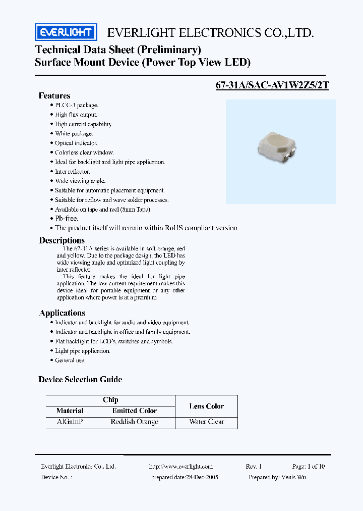 67-31ASAC-AV1W2Z52T_3772210.PDF Datasheet