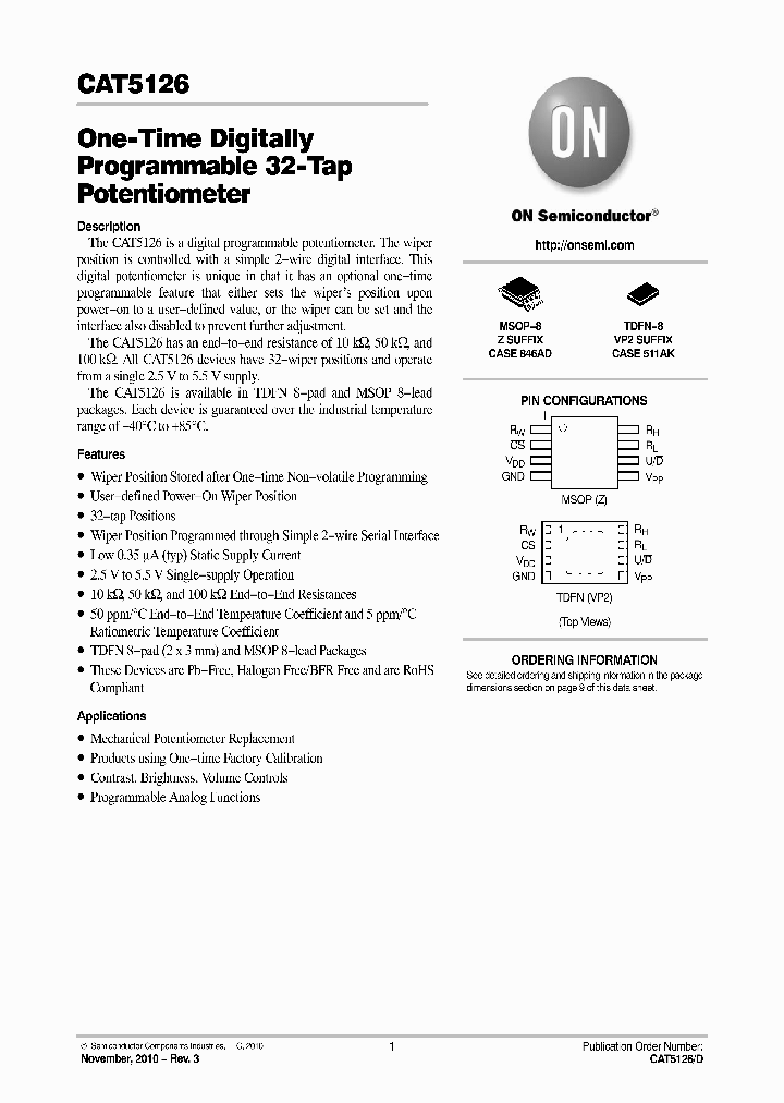 CAT5126ZI-10-GT3_3778420.PDF Datasheet