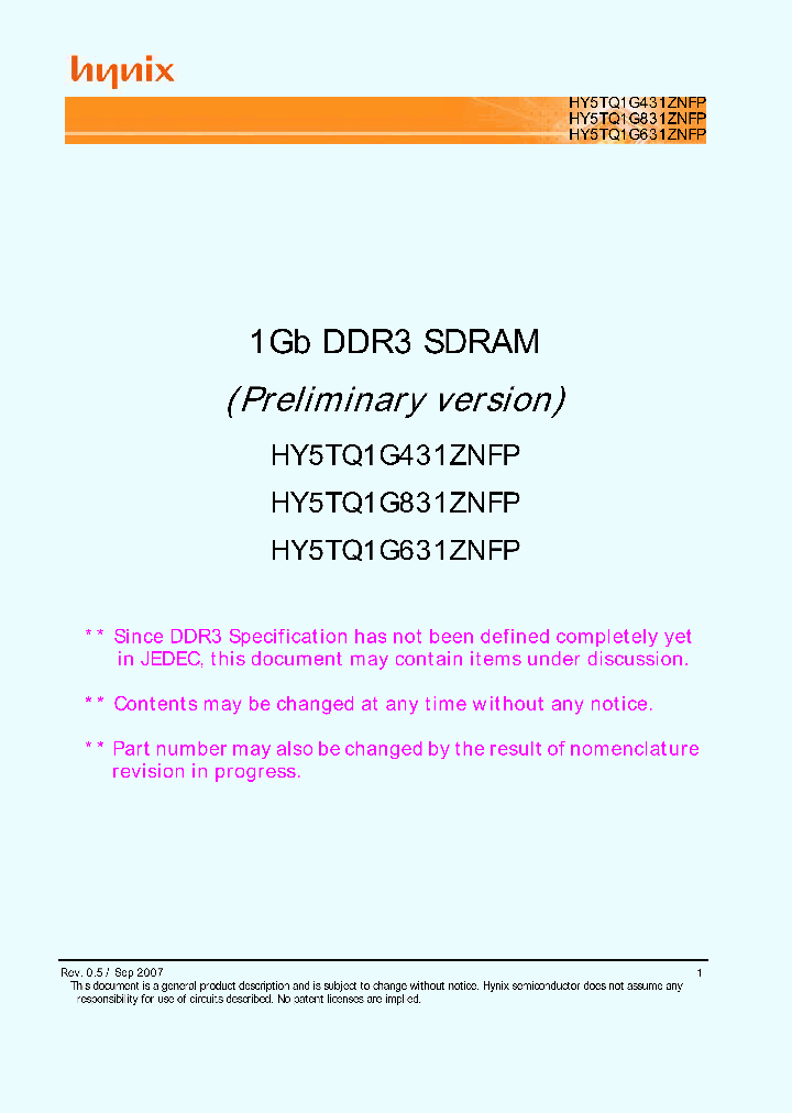 HY5TQ1G431ZNFP-H8_3780849.PDF Datasheet