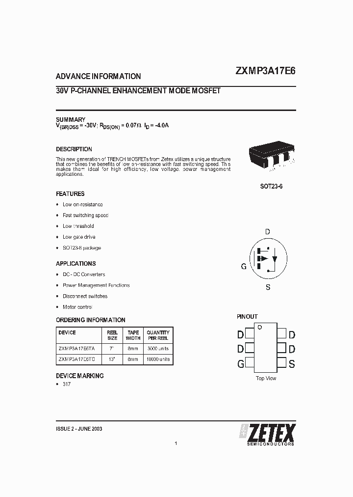 ZXMP3A17E6_3984468.PDF Datasheet