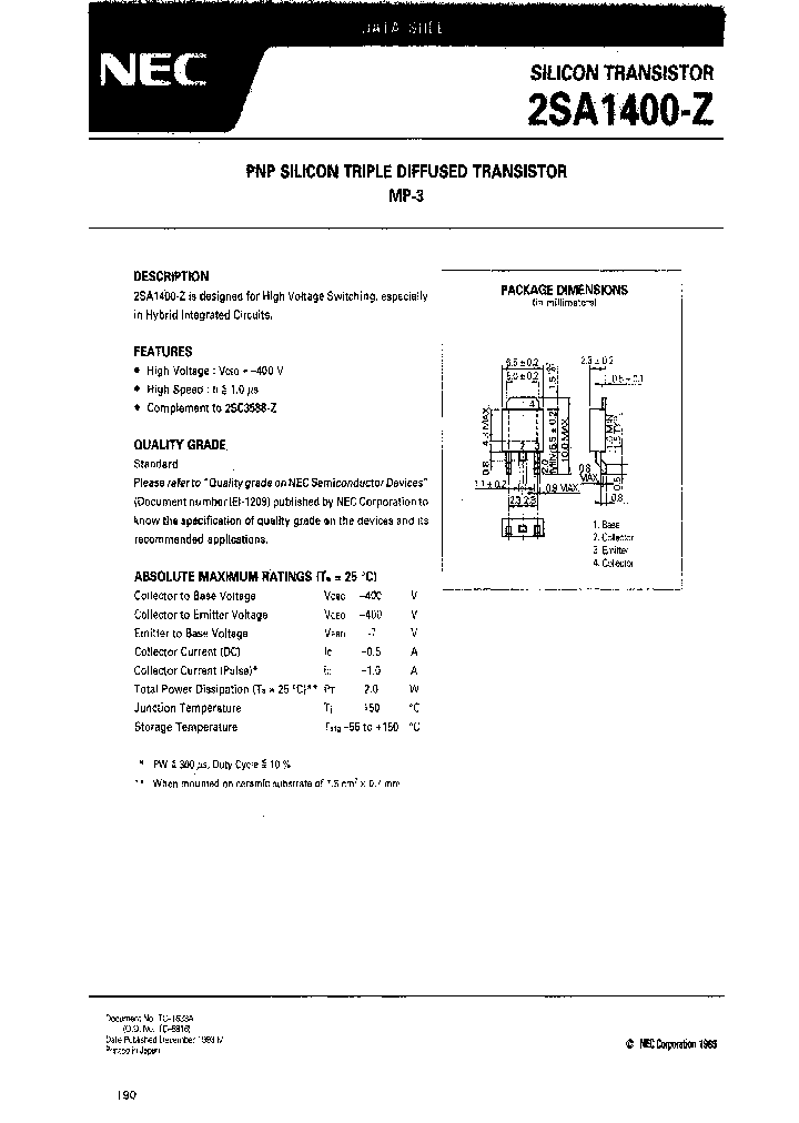 2SA1400-ZM-E2_3781203.PDF Datasheet