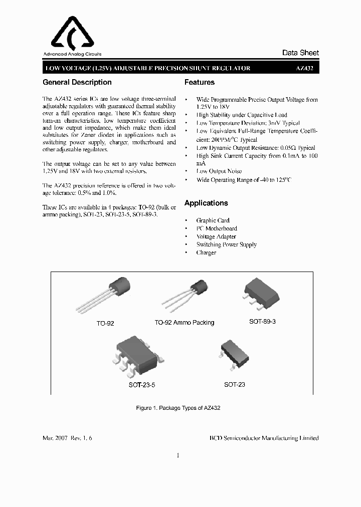 AZ432BZTR-E1_3782519.PDF Datasheet