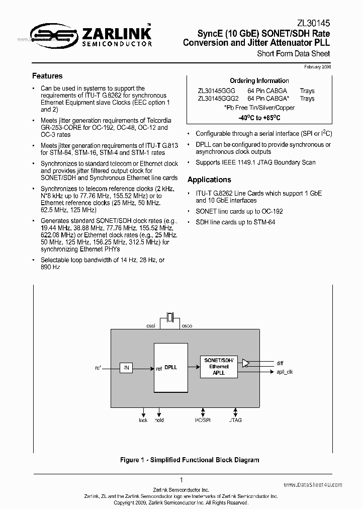 ZL30145_3994452.PDF Datasheet