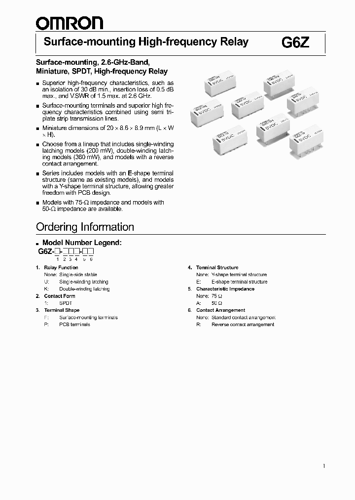G6ZK-1F-A12VDC_3779497.PDF Datasheet