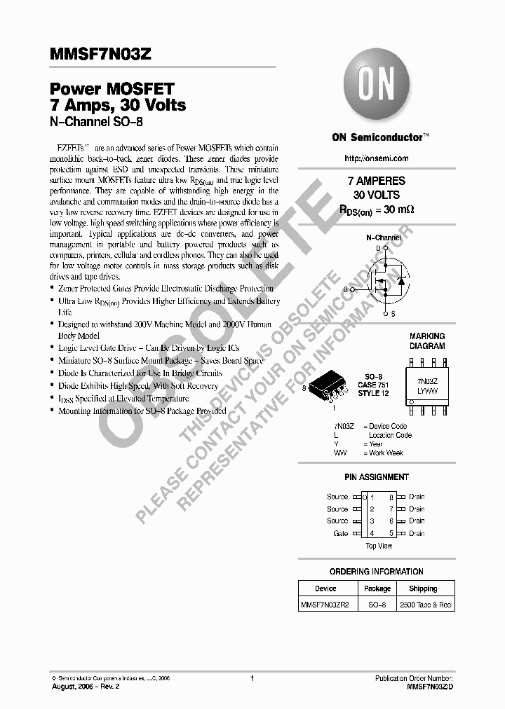 MMSF7N03ZR2_3781430.PDF Datasheet