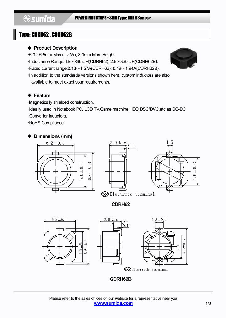 CDRH62BNP-220MC_3783375.PDF Datasheet