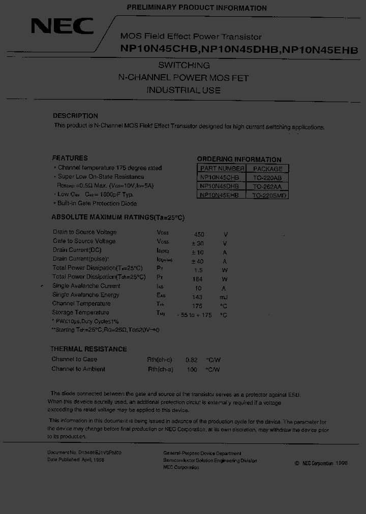 NP10N045DHB_3784476.PDF Datasheet