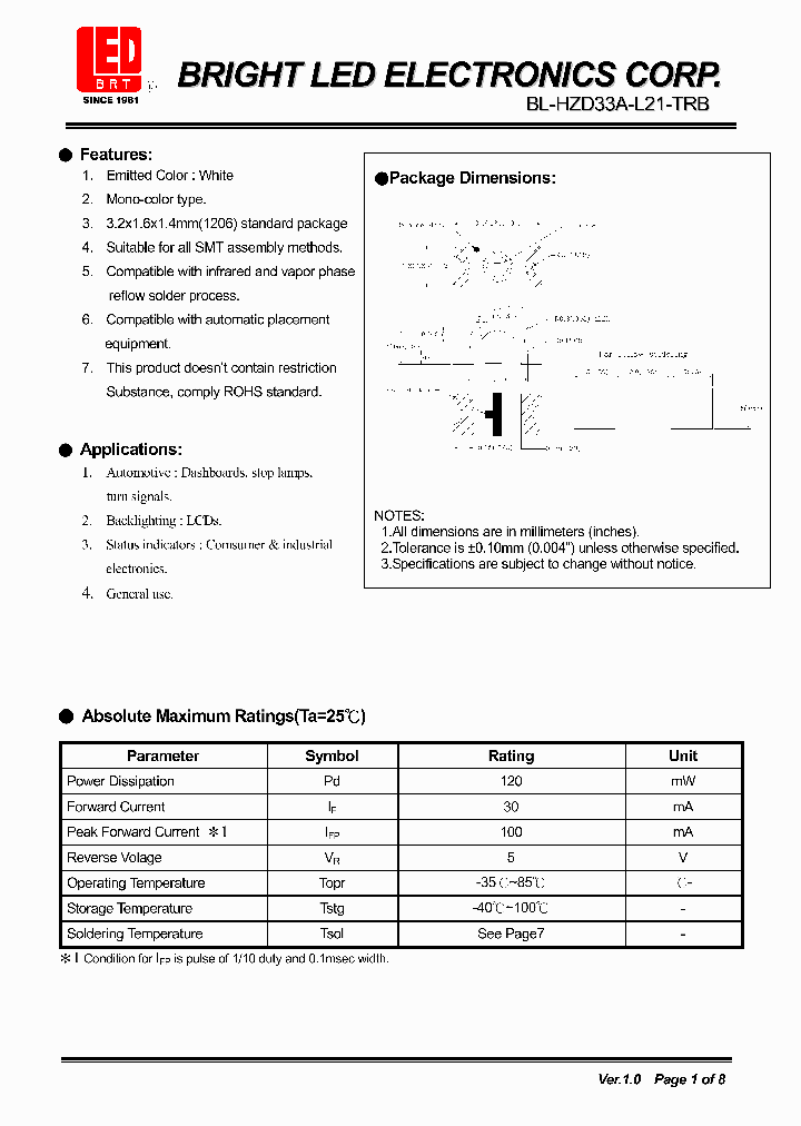 BL-HZD33A-L21-TRB_3776387.PDF Datasheet