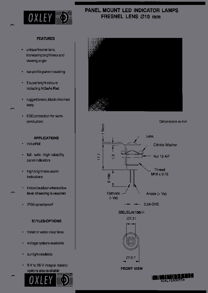 OXLCLH100-NPLHALGAASRED_3785099.PDF Datasheet