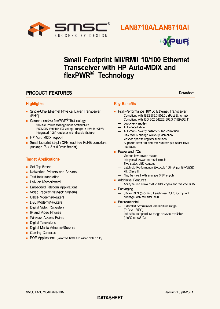 LAN8710AI-EZC-TR_3776933.PDF Datasheet