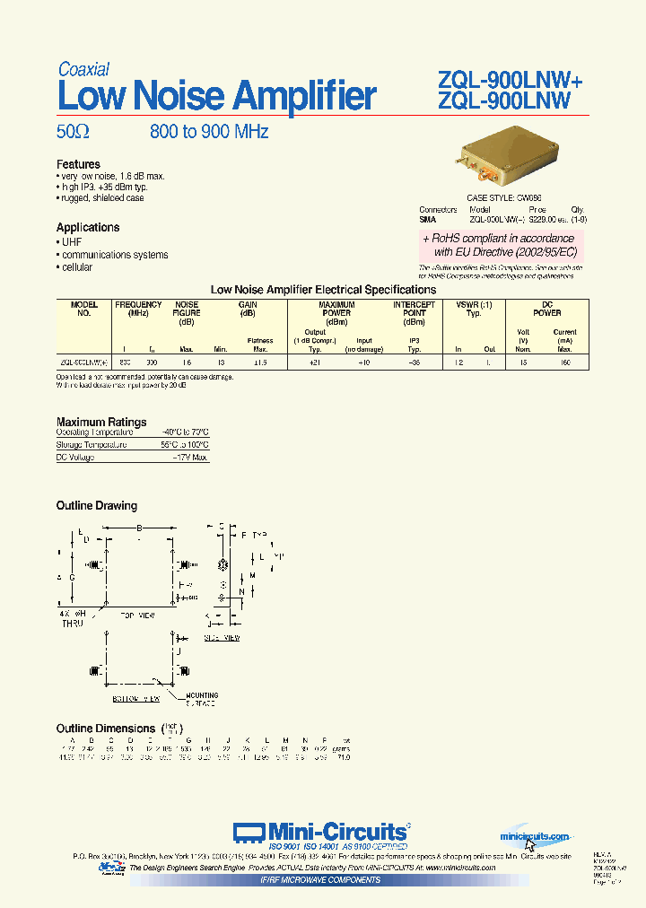 ZQL-900LNW_3783689.PDF Datasheet