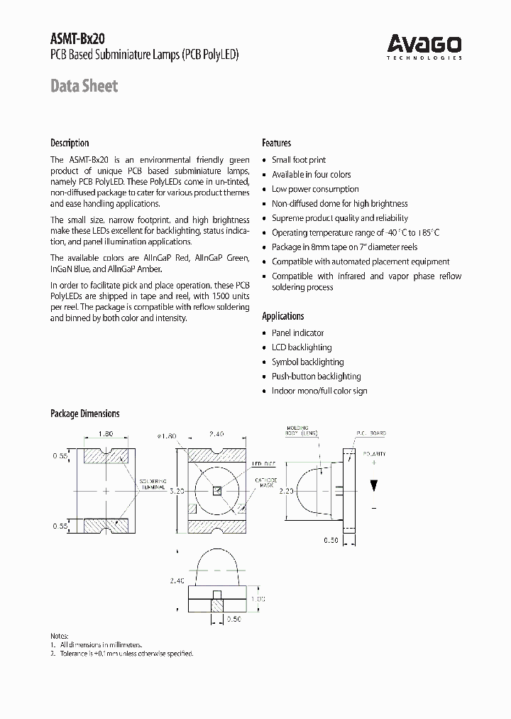 ASMT-BB20-NPR10_3786197.PDF Datasheet