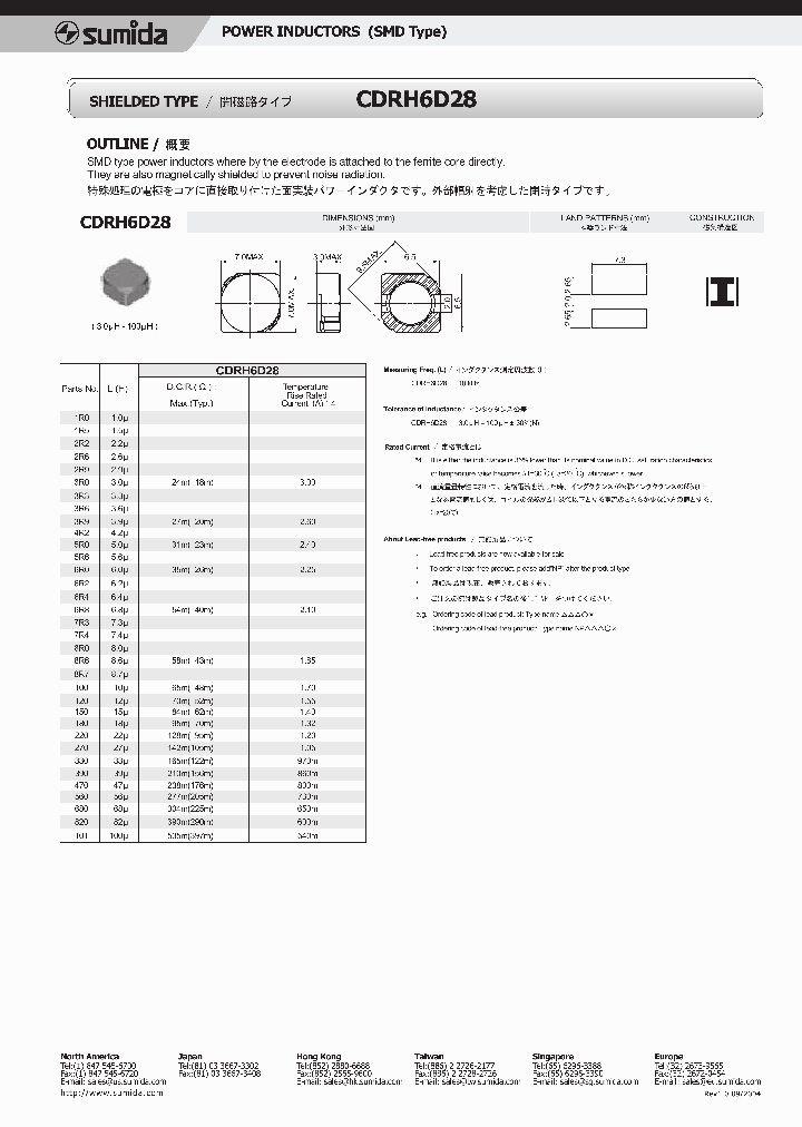 CDRH6D28NP-6R8NC_3785868.PDF Datasheet
