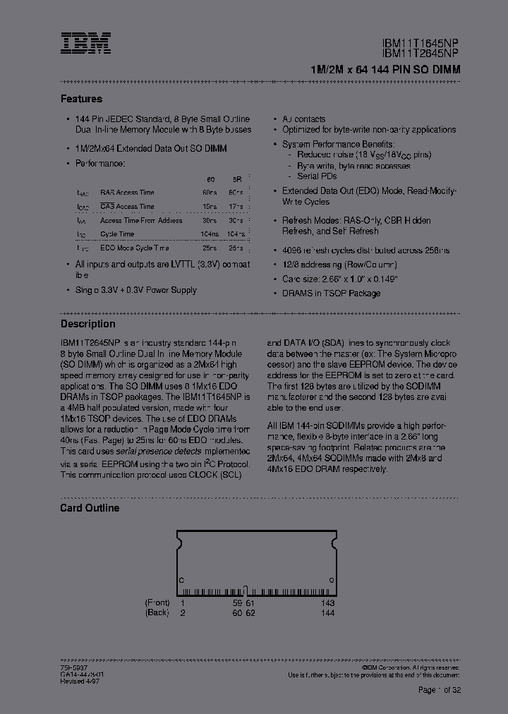 IBM11T1645NP-60T_3786534.PDF Datasheet