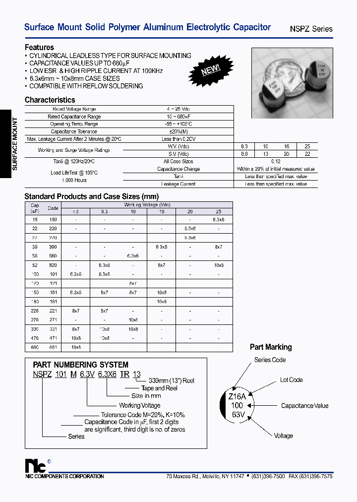 NSPZ331M63V10X8TR13_3787289.PDF Datasheet