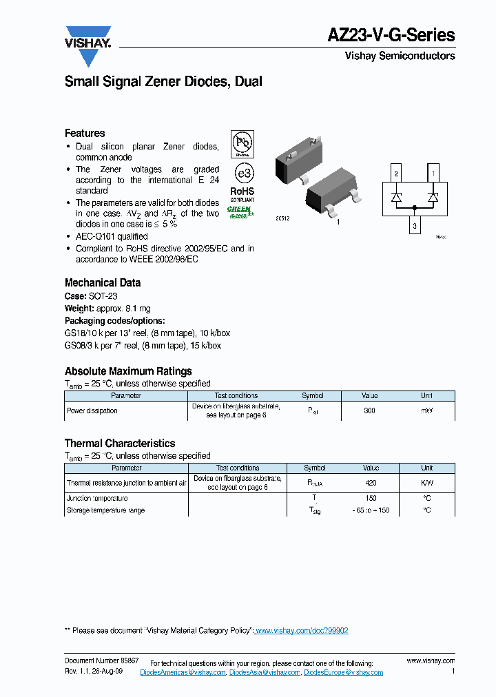 AZ23B3V0-V-G-GS18_3788234.PDF Datasheet