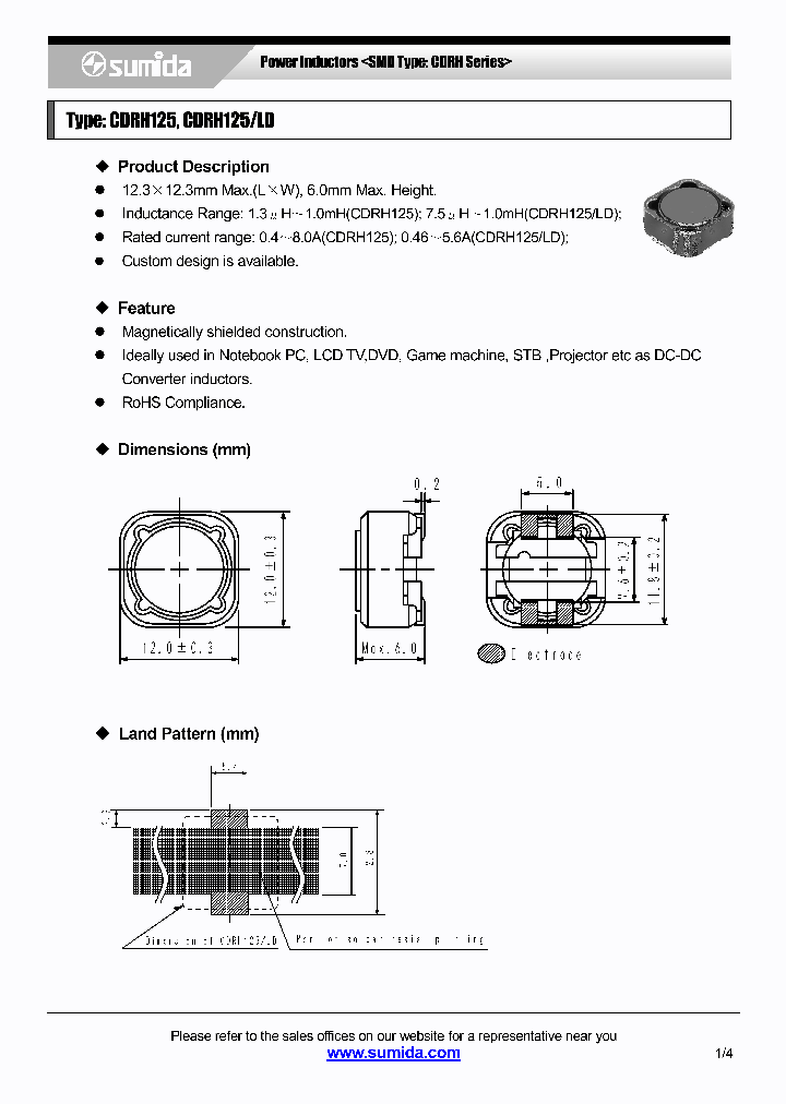 CDRH125NP-7R5NB_3785305.PDF Datasheet