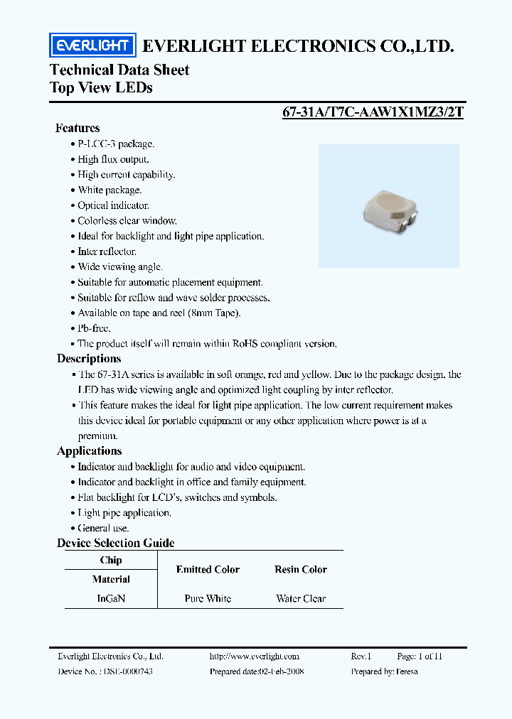 67-31AT7C-AAW1X1MZ32T_3787062.PDF Datasheet