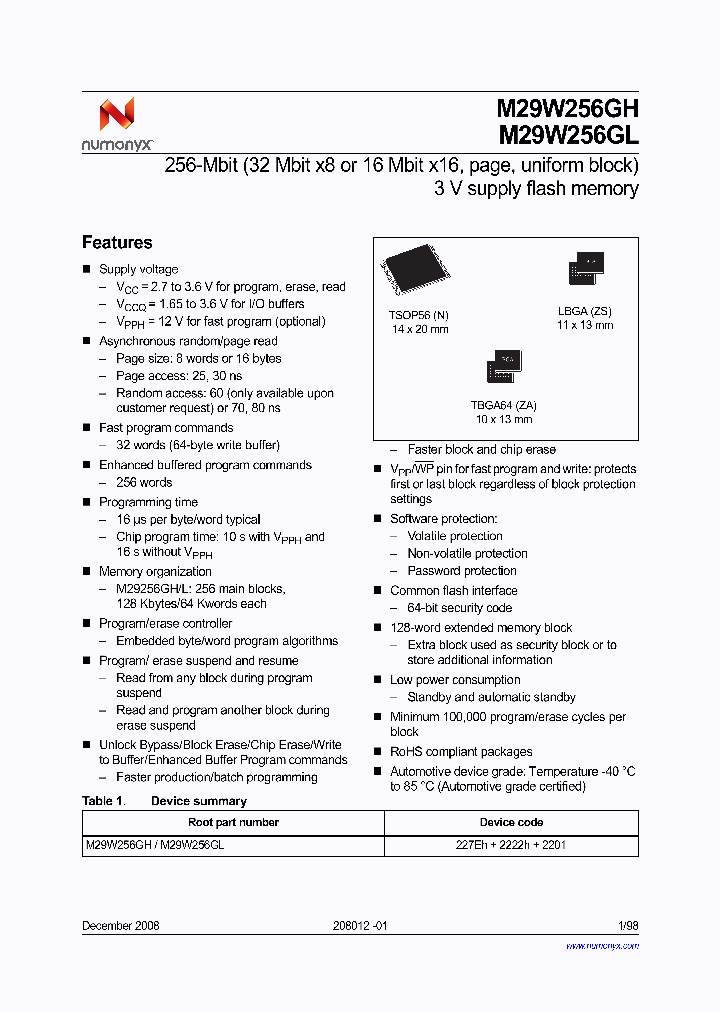 M29W256GH60N1E_3788661.PDF Datasheet