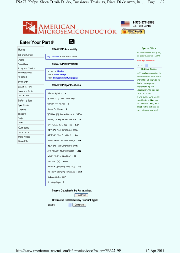 FSA2719P_3785585.PDF Datasheet