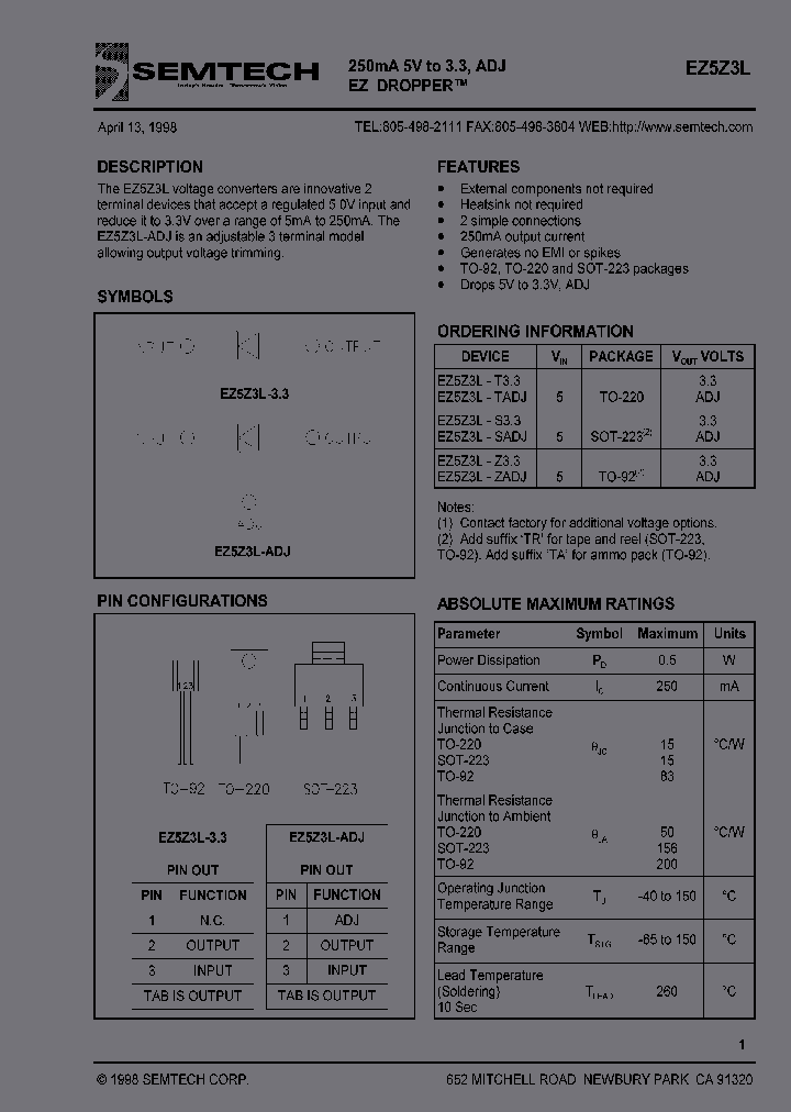 EZ5Z3L-Z33TA_3787555.PDF Datasheet