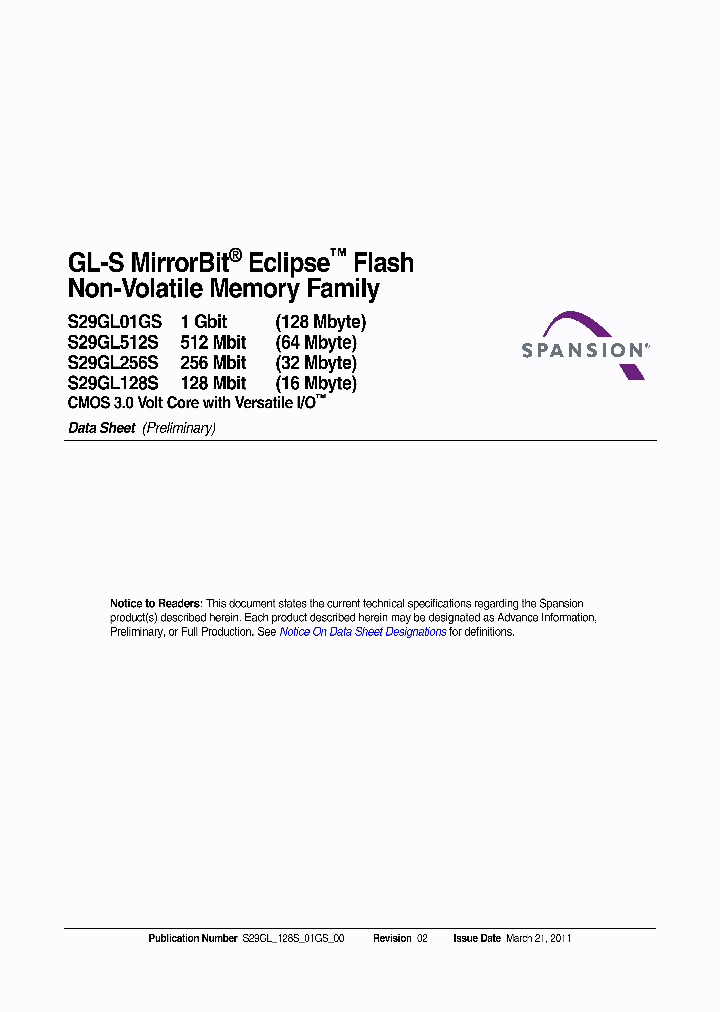S29GL128S10TFIV10_3790476.PDF Datasheet