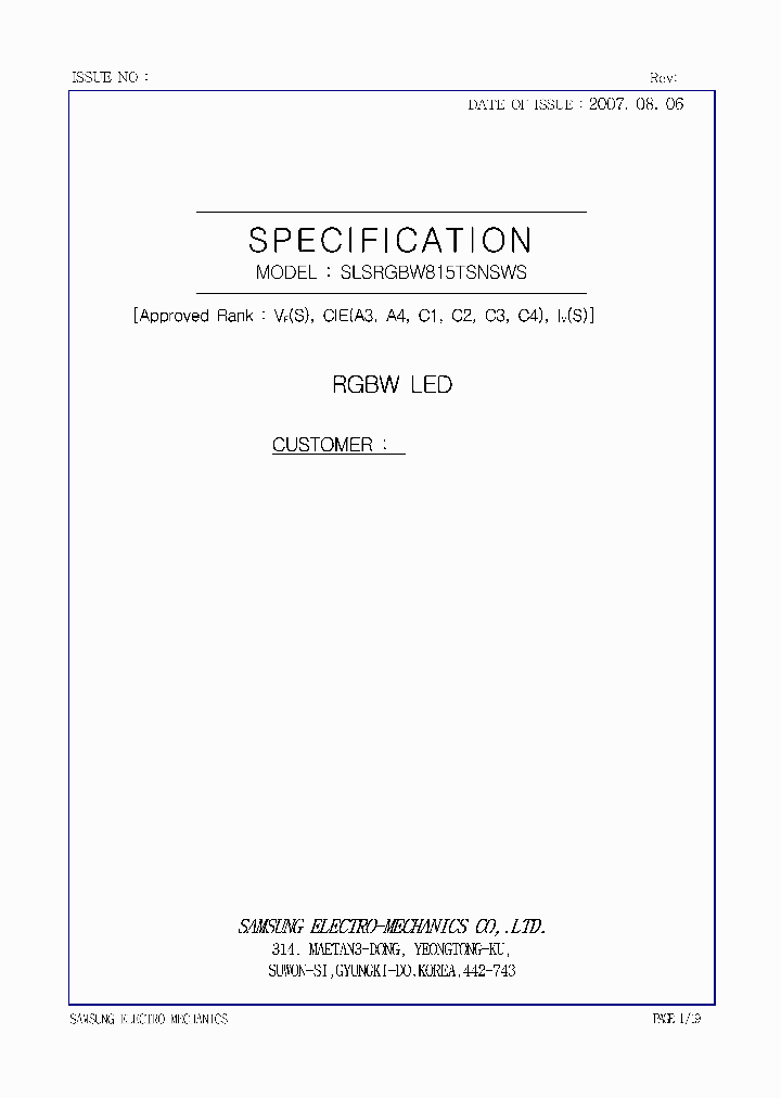SLSRGBW815TSNSWS_3792115.PDF Datasheet