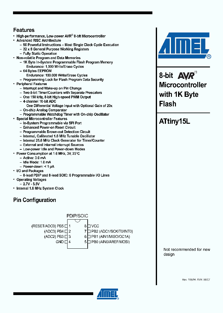 ATTINY15L-1PL_3794232.PDF Datasheet