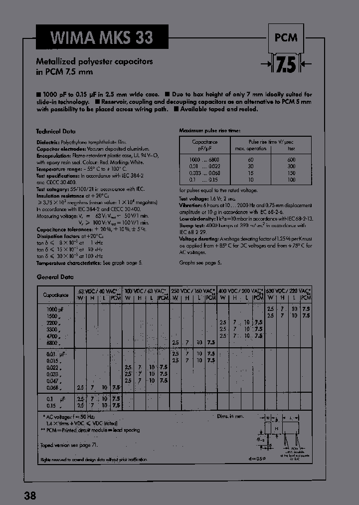 MKS33PCM75015102063VDCAMMO_3797277.PDF Datasheet