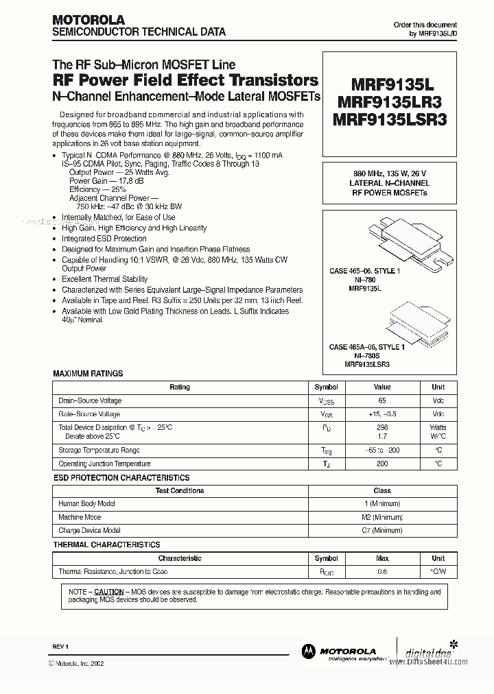 MRF9135L_4031984.PDF Datasheet