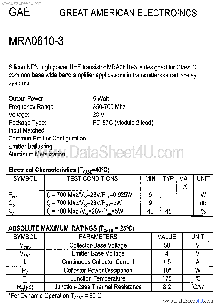 MRA0610-3_4032205.PDF Datasheet