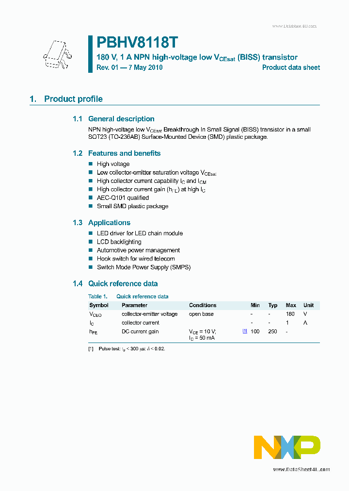 PBHV8118T_4033426.PDF Datasheet