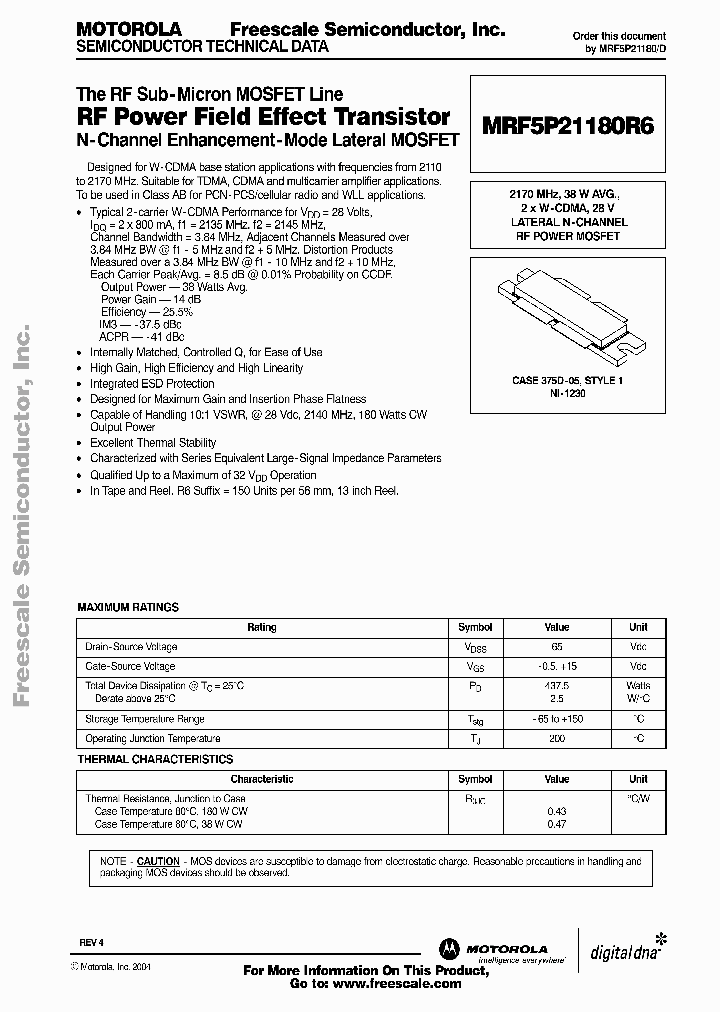 MRF5P21180R6_4034527.PDF Datasheet