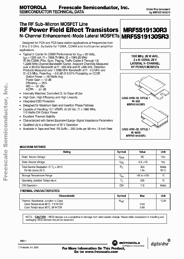 MRF5S19130R3_4034536.PDF Datasheet