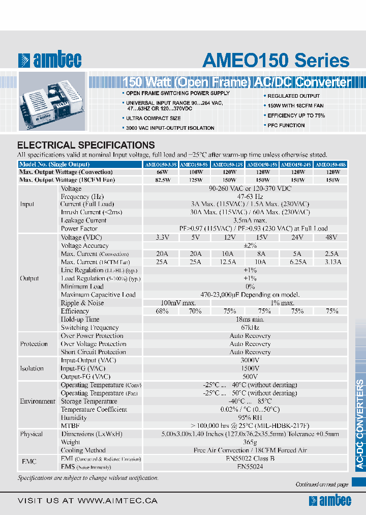 AMEO150-5S_3799634.PDF Datasheet