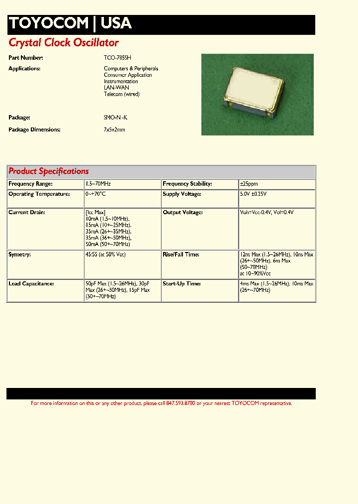 TCO-785SH-FREQ2-OUT21_3799629.PDF Datasheet