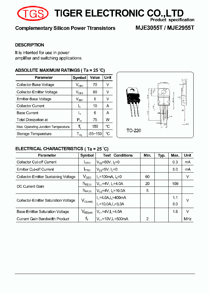 MJE2955T_4037773.PDF Datasheet