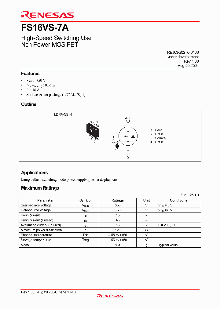 FS16VS-7A_4042697.PDF Datasheet