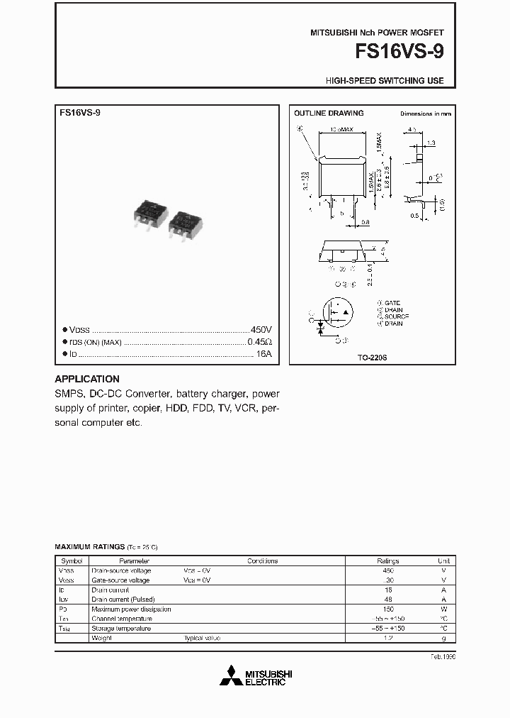 FS16VS-9_4043067.PDF Datasheet